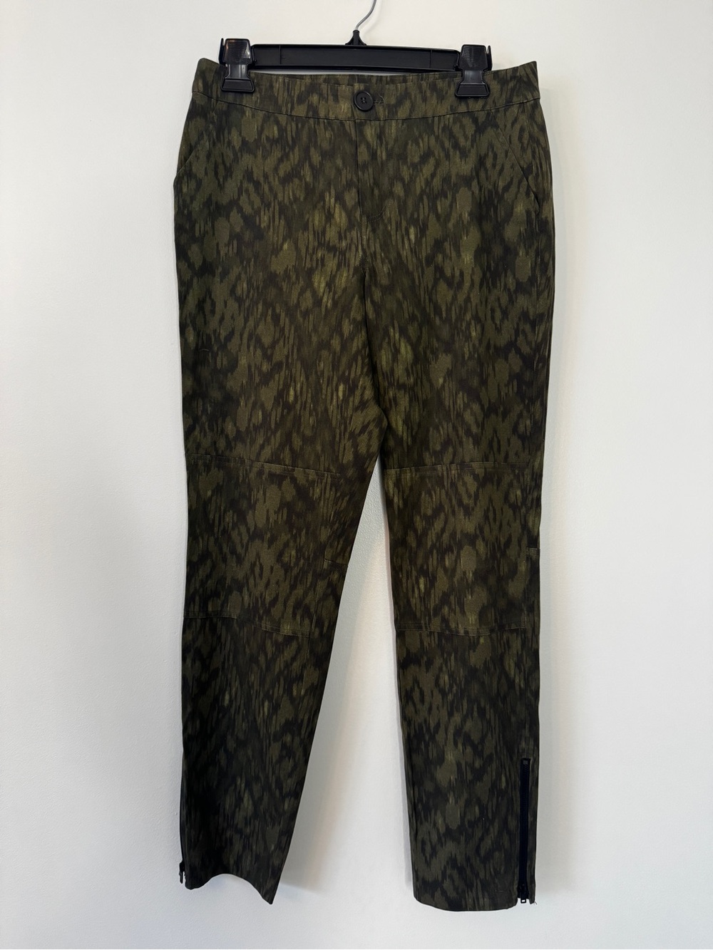 Ecru Camo Pants Trousers Moto Green Utility Cargo Camouflage Lightweight Sz 4